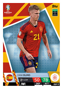 Dani Olmo Spain Topps Match Attax EURO 2024 #ESP17